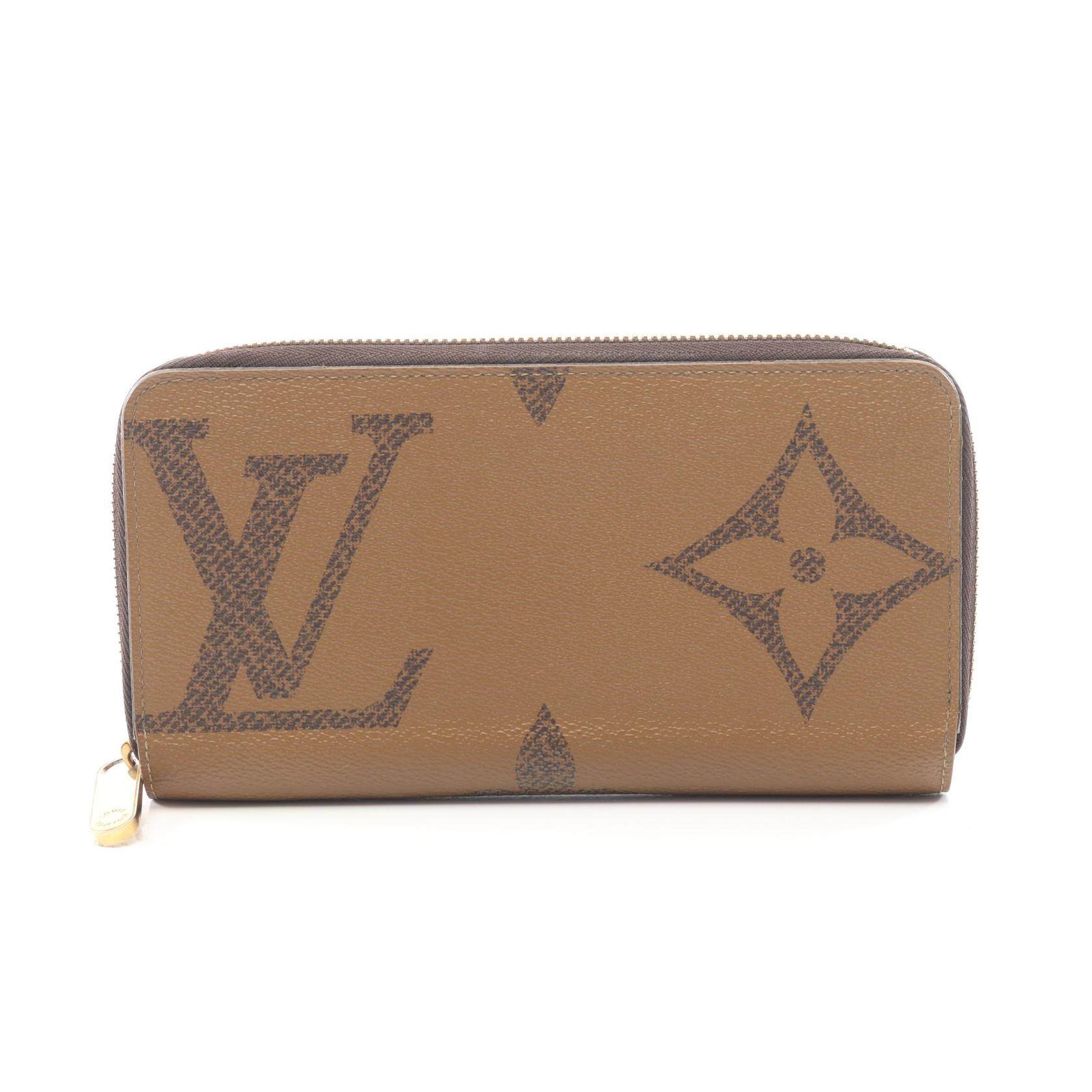 Louis Vuitton Zippy Wallet Monogram Giant Reverse PVC Coated Canvas Long Wallet