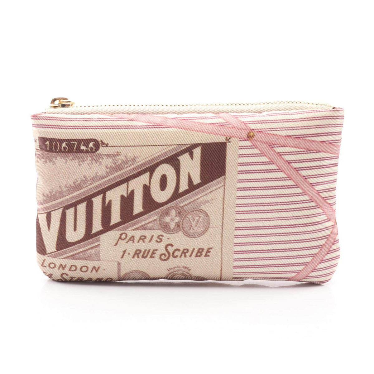 Louis Vuitton Pochette Cle S Fabric Coin Purse
