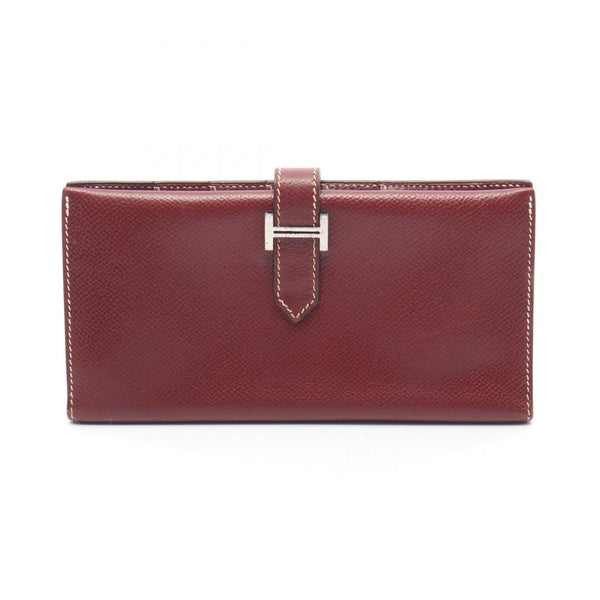 Hermes Bearn Classic Leather Long Wallet