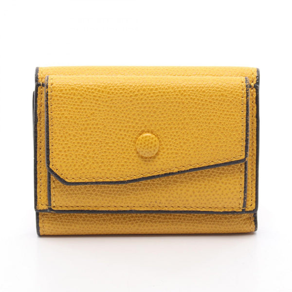Valextra Leather Tri Fold Wallet