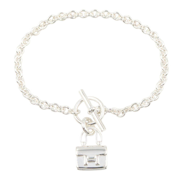 Hermes Amulette Constance 925 Silver Bracelet