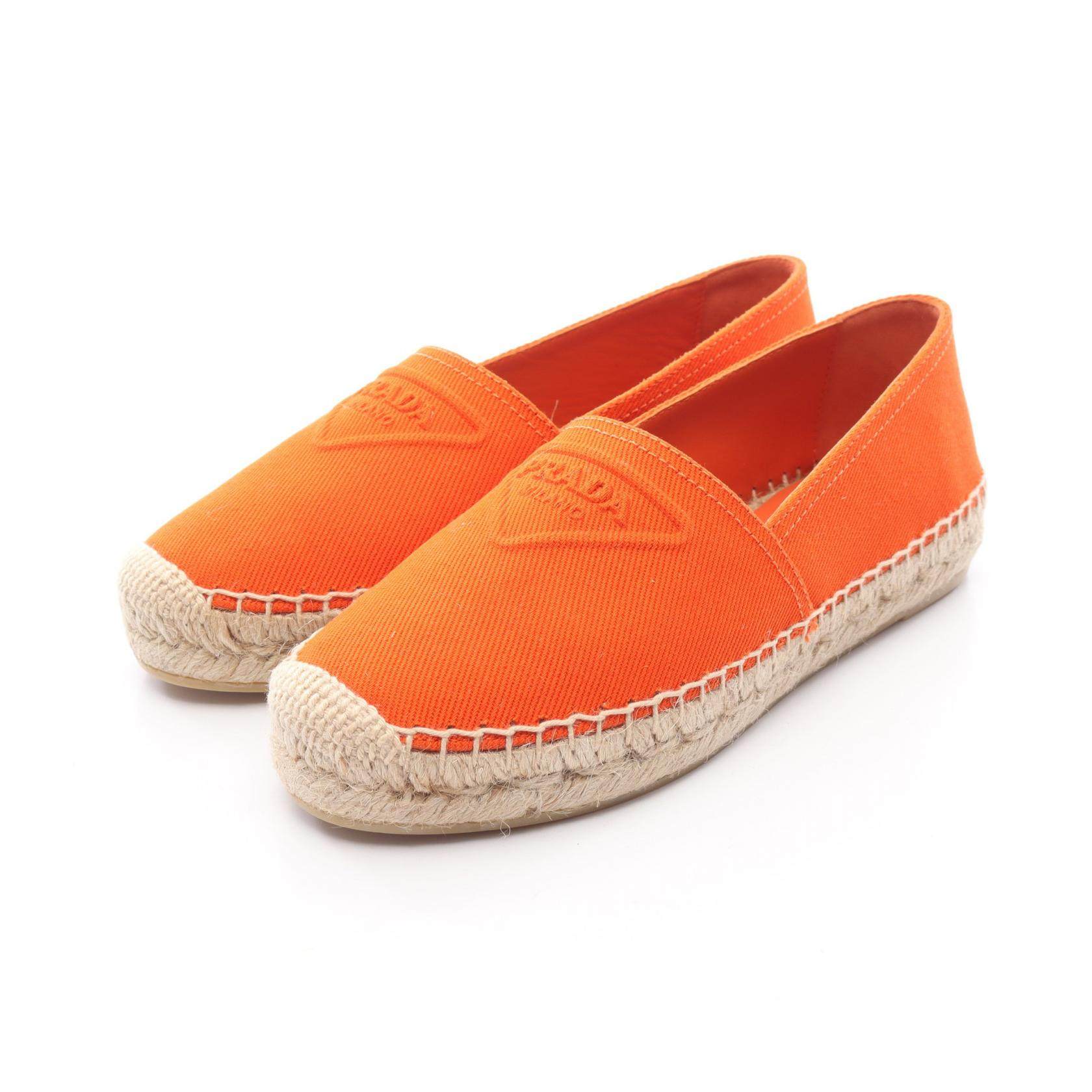 Prada Canvas Slip On Shoes