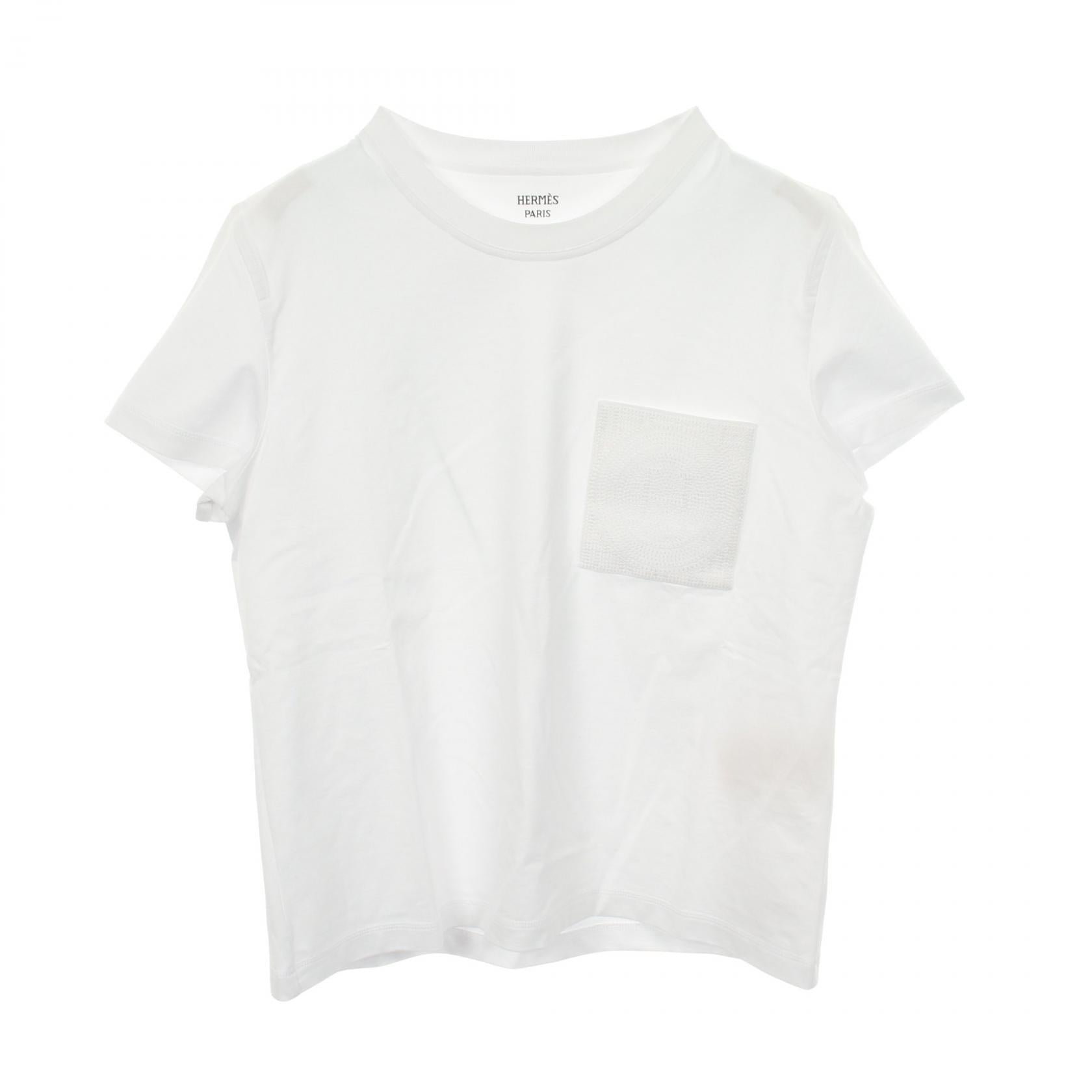 Hermes Mosaic Embroidered Cotton T shirt