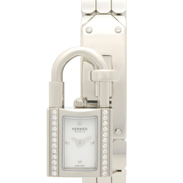 Hermes Kelly Mini Stainless Steel Diamond Watch