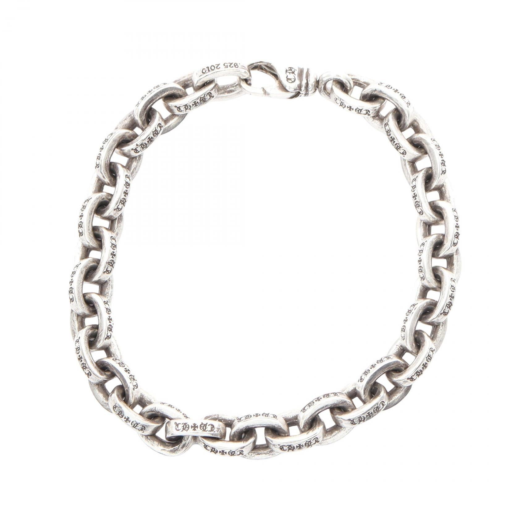 Chrome Hearts Large Paper Chain Silver Bracelet