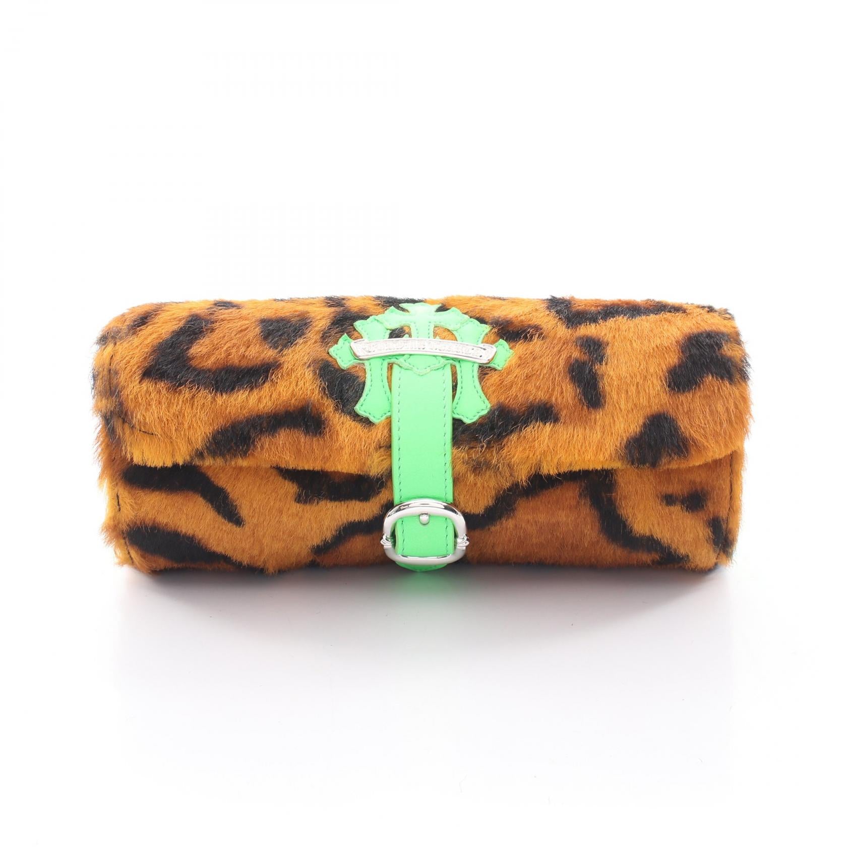 Chrome Hearts Jewelry Roll Leather Jewelry Case