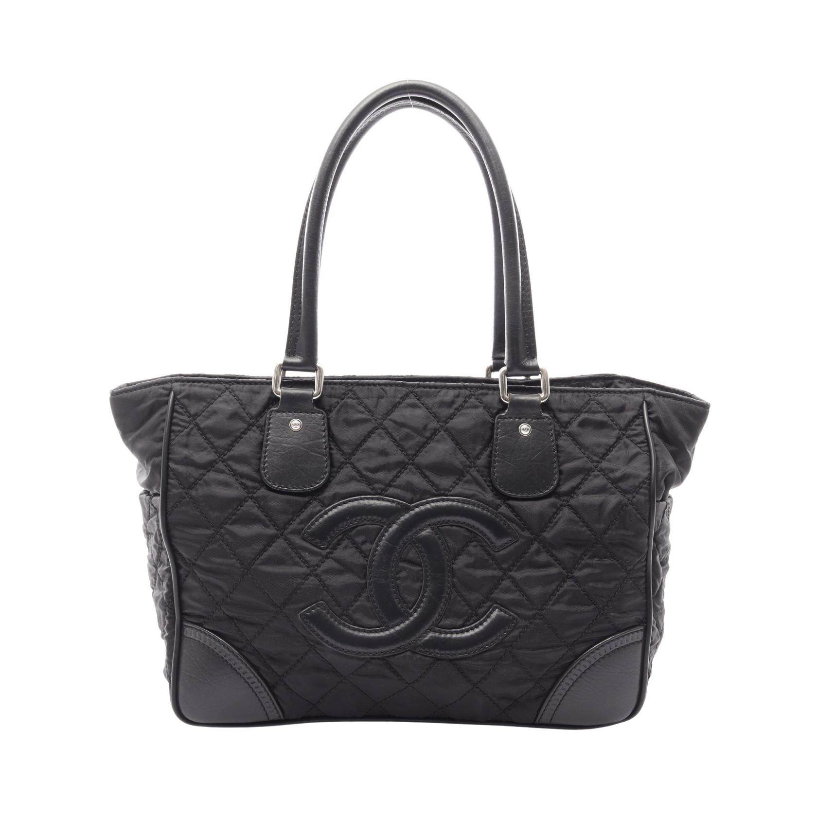 CHANEL Paris-New York Nylon Leather Tote Bag