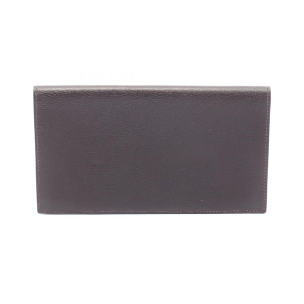 Hermes Citizen Twill Long SilkIn Calfskin Long Bifold Wallet