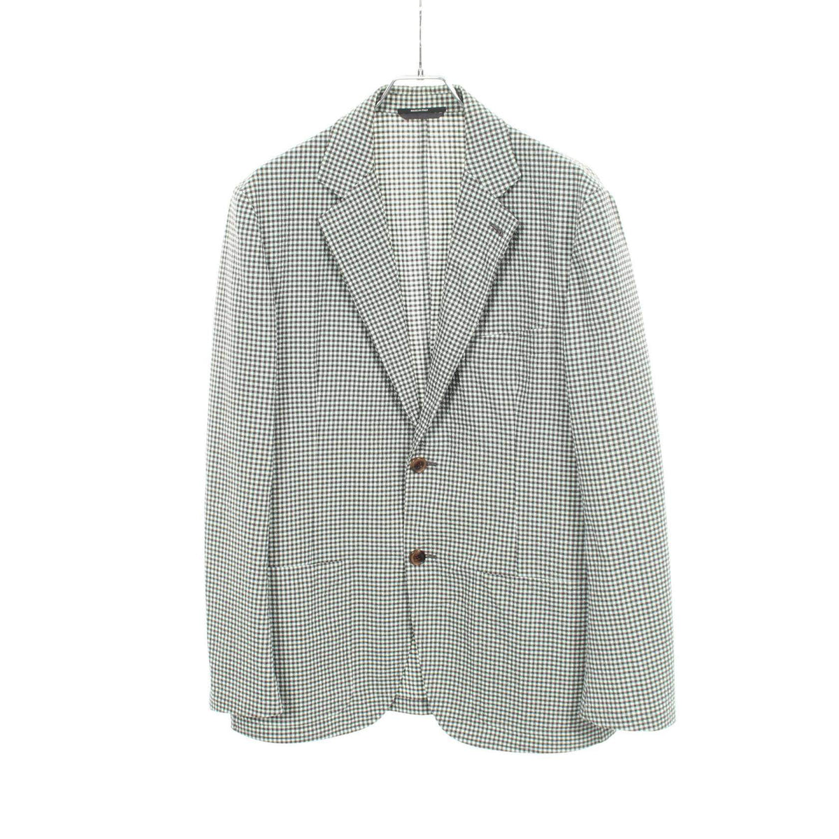 Hermes Check Wool Cotton Jacket