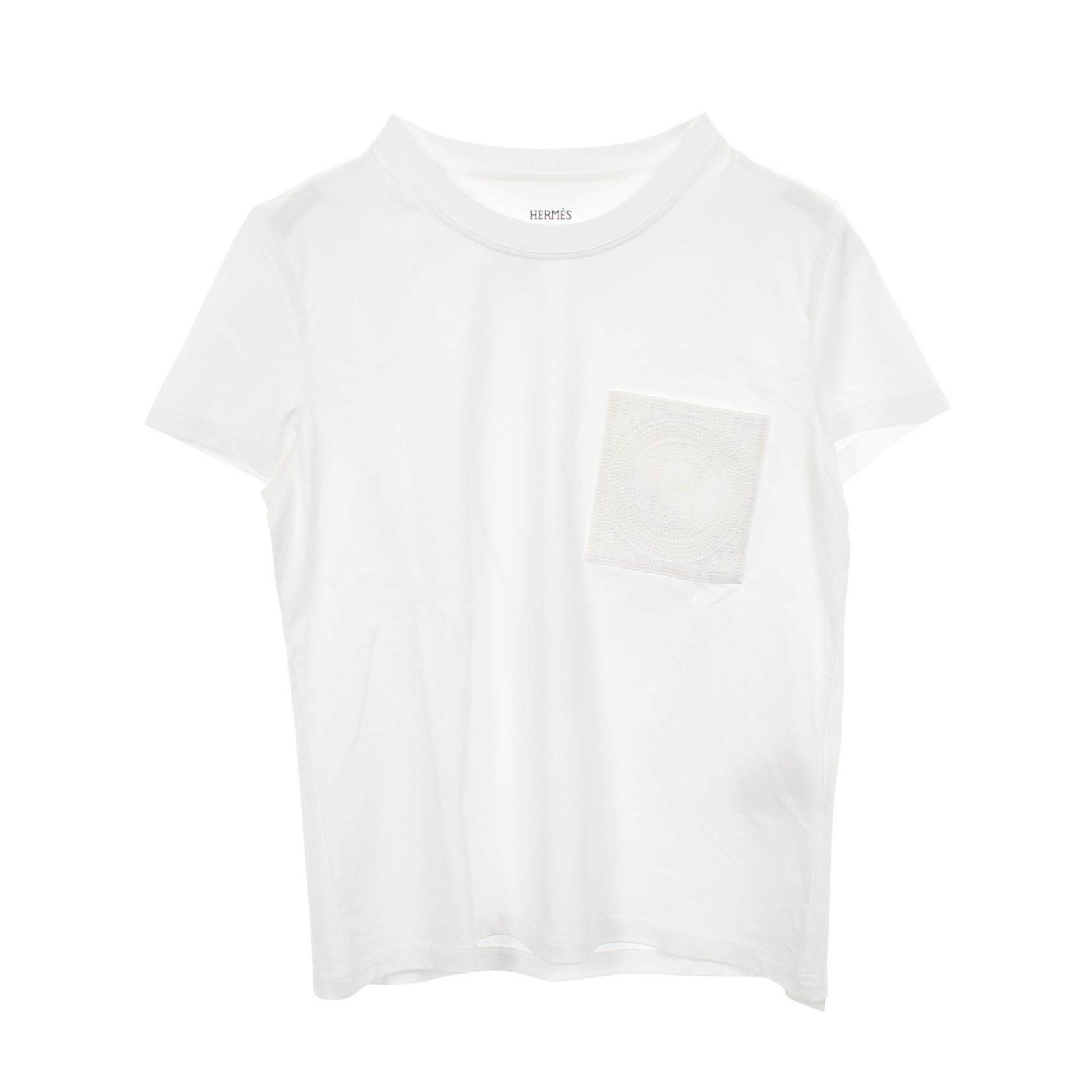 Hermes Lace Embroidered Cotton TShirt