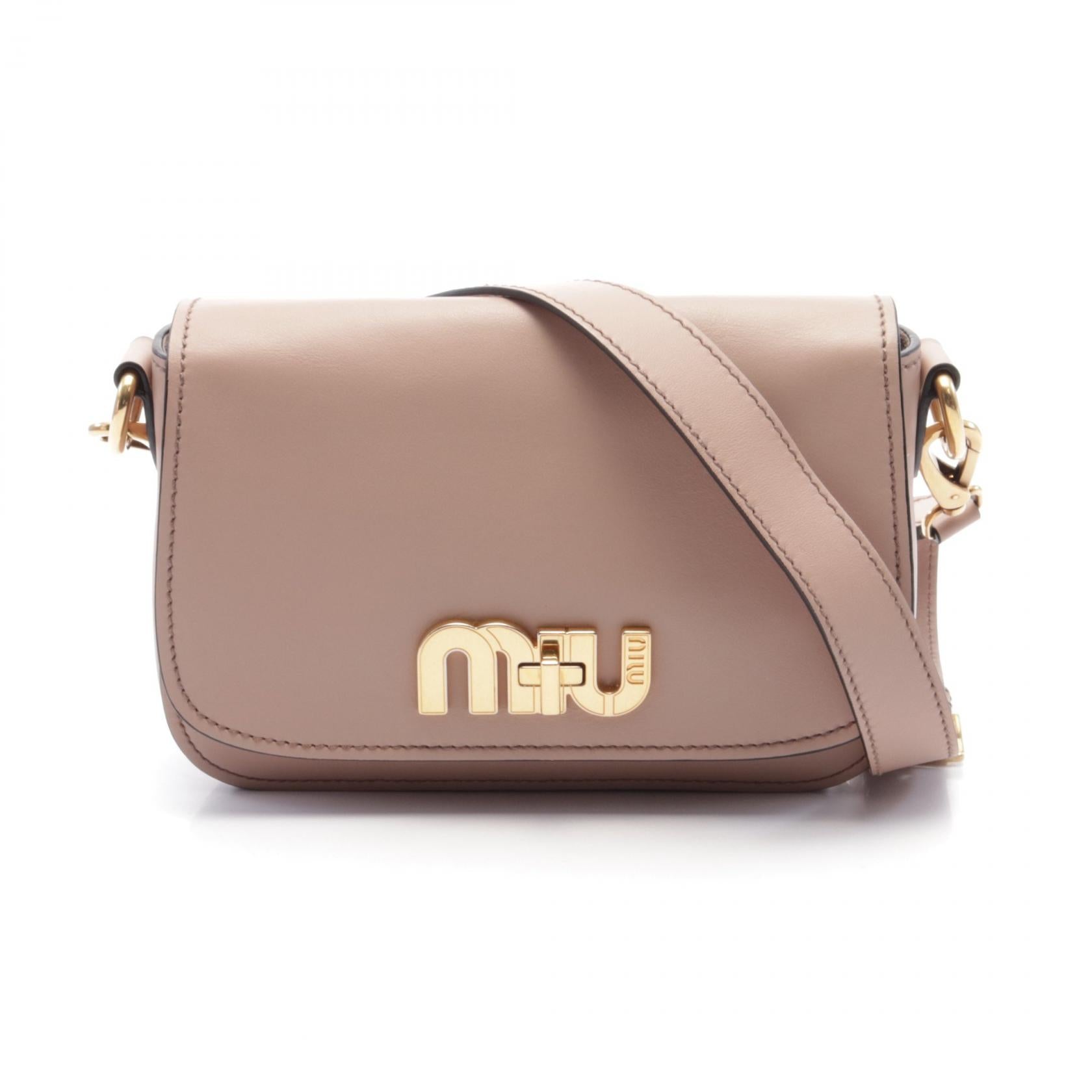 Miu Miu Leather Shoulder Bag 5BD071