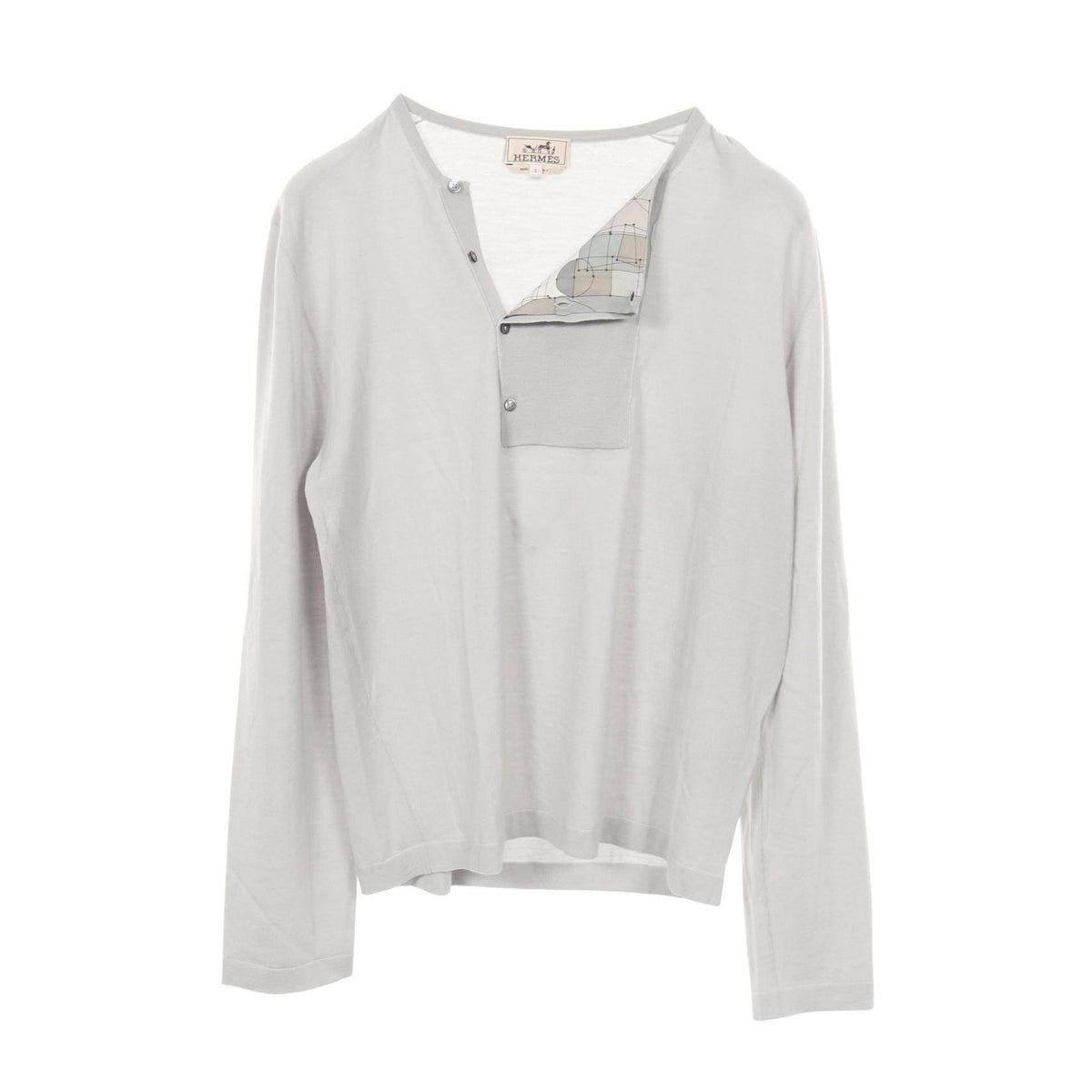 Hermes Henley Wool Silk Knitwear