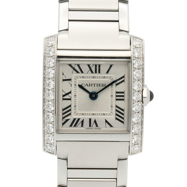 Cartier Tank Francaise Stainless Steel Diamond Watch