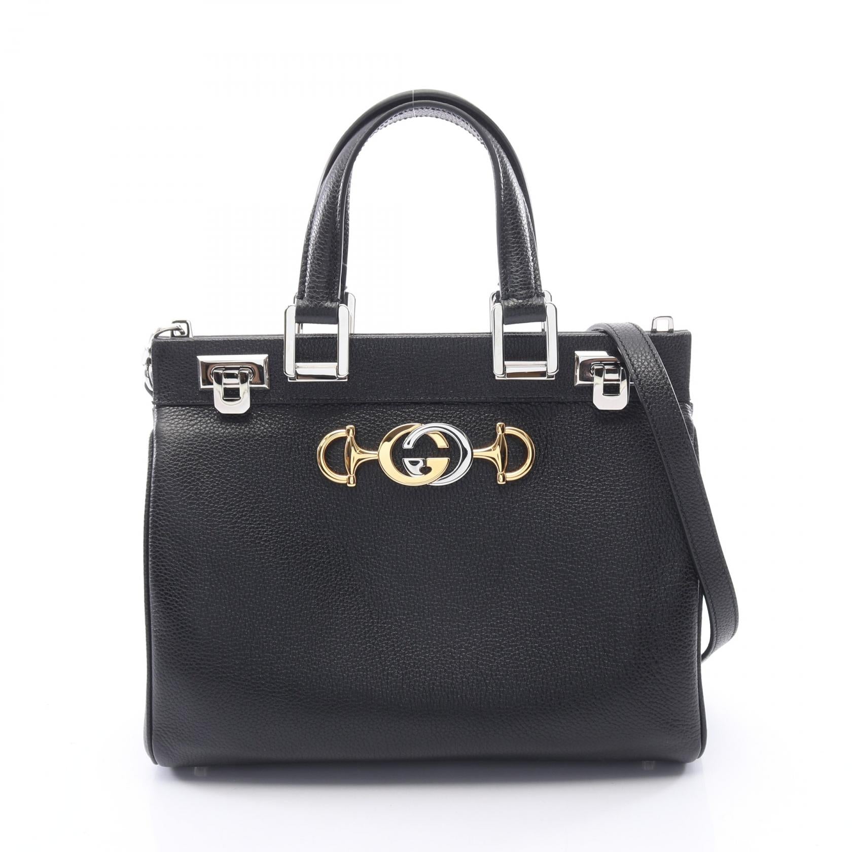 GUCCI Zumi Leather 2way Handbag