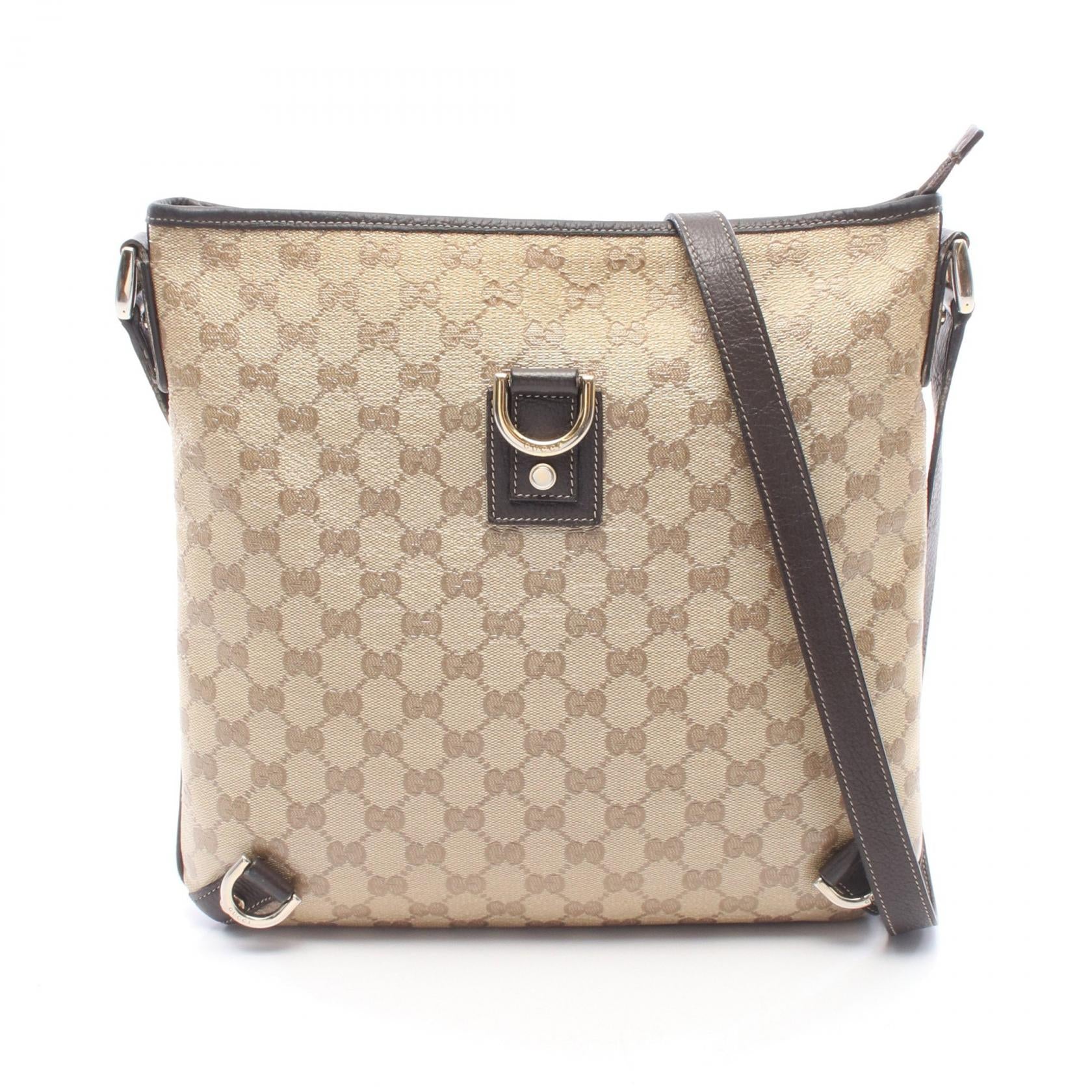 Gucci Abbey GG Crystal Coated Canvas Shoulder Bag