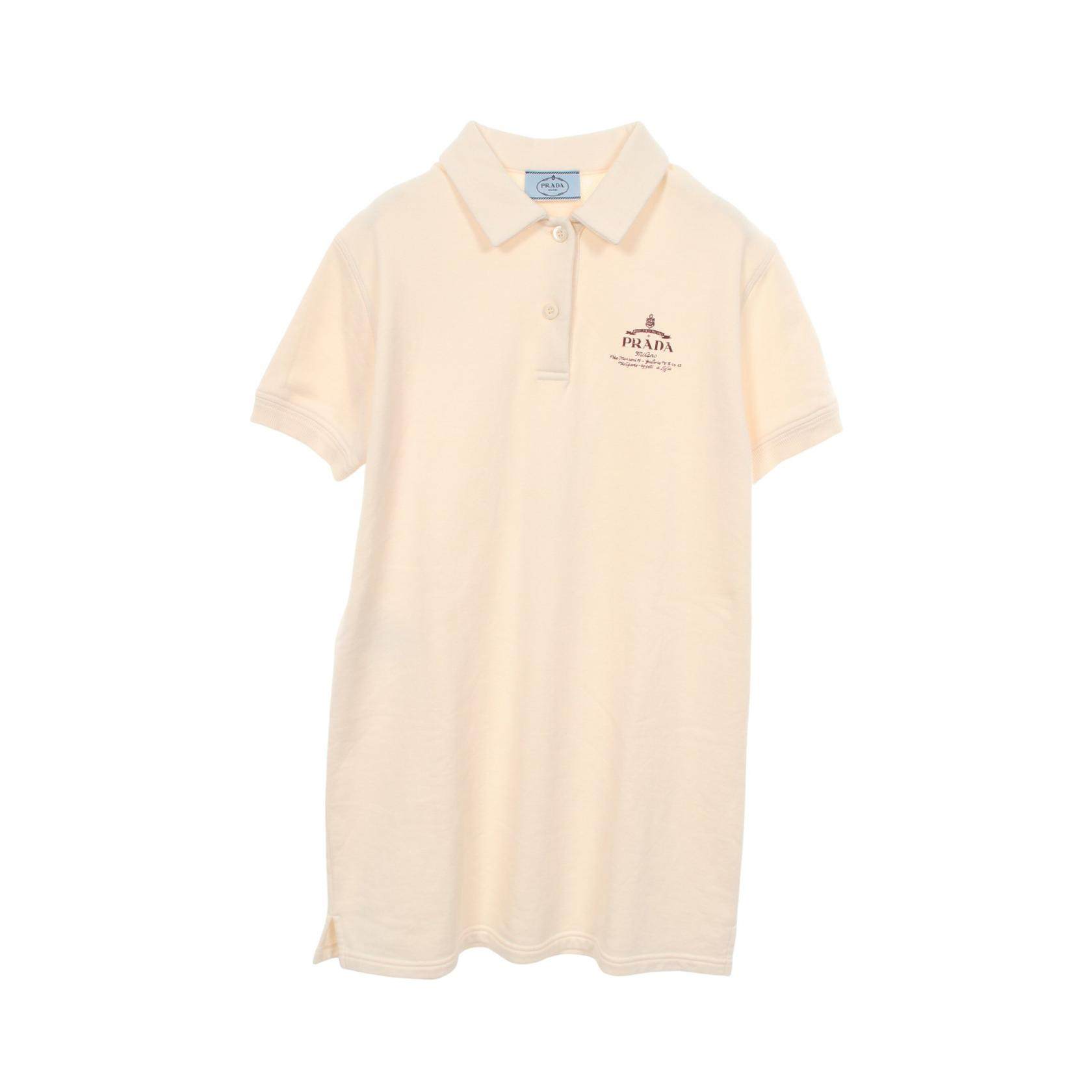 PRADA Logo Print Cotton Dress