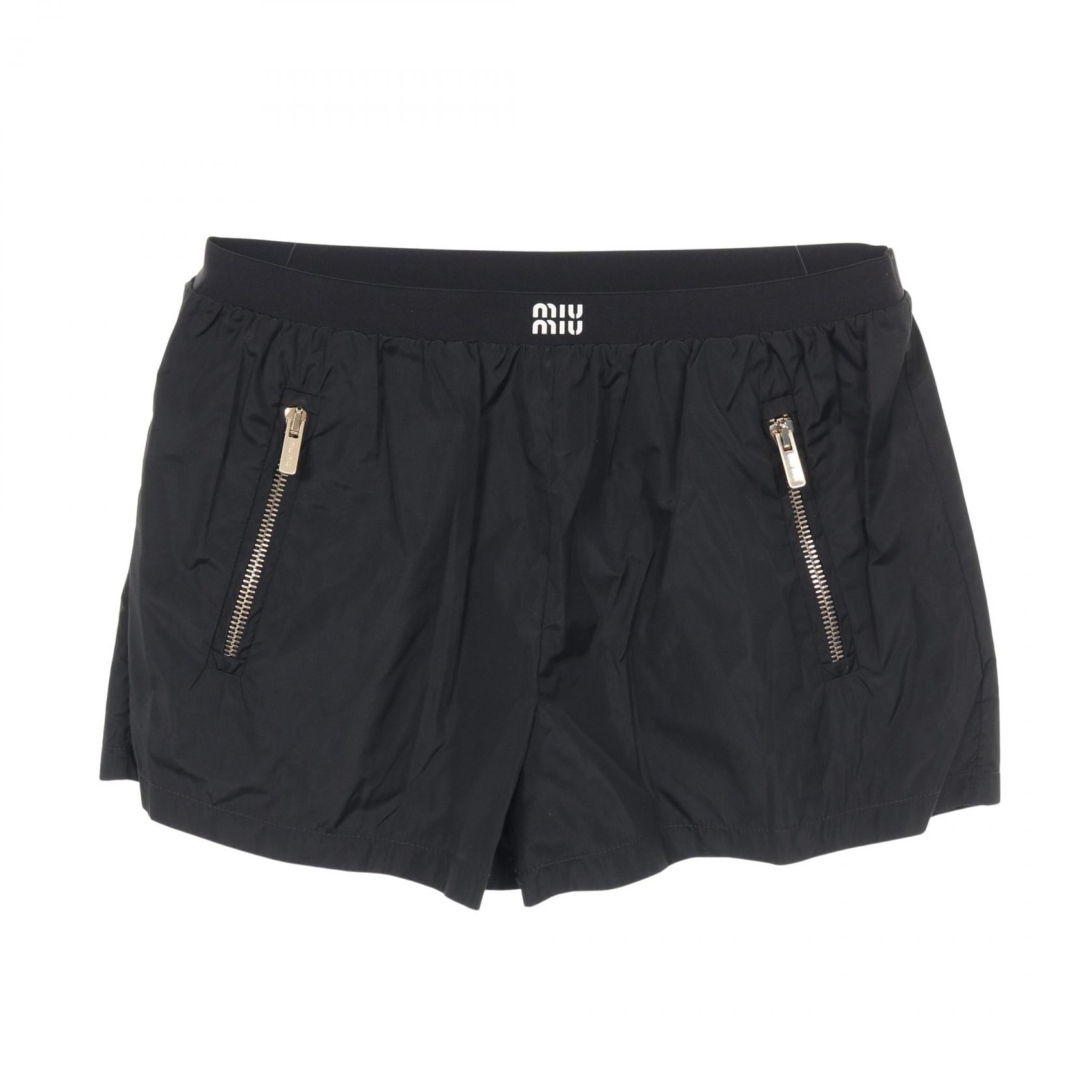 Miu Miu Technical Silk Shorts
