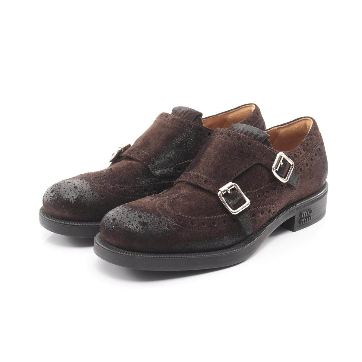 Miu Miu Churchs SCAMOSCIATO OLD Suede Shoes