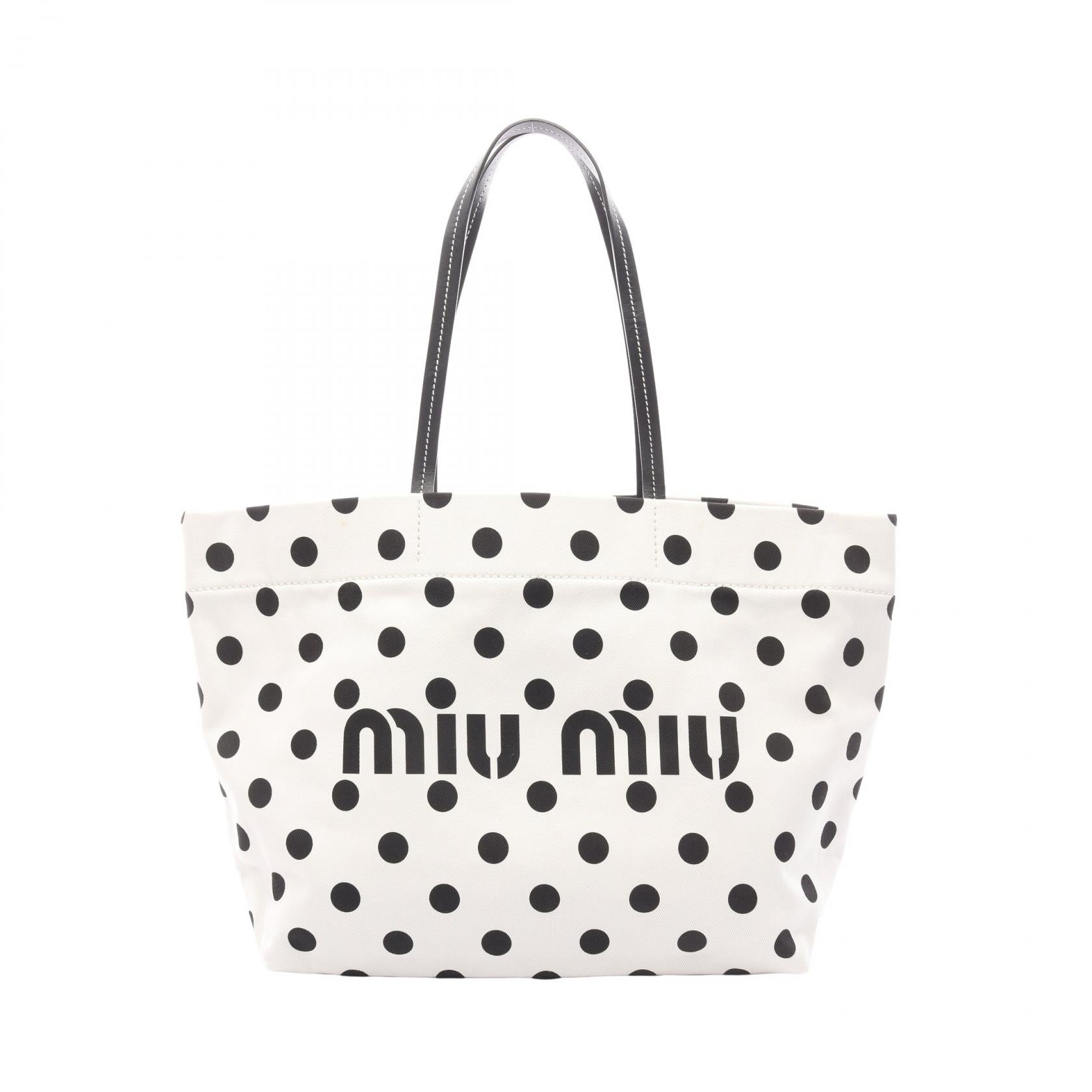Miu Miu Logo Tote Bag