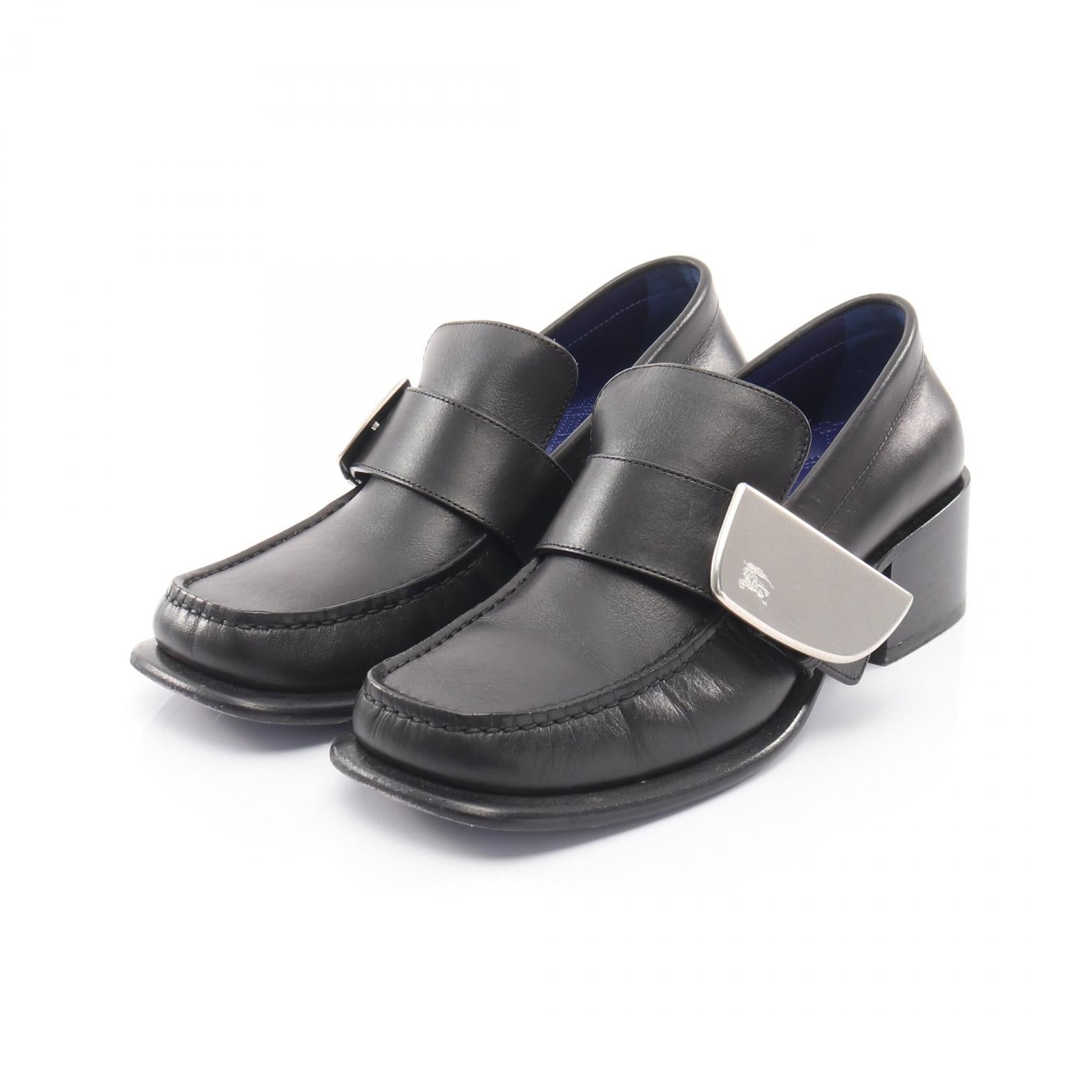 Burberry Shield Leather Loafers