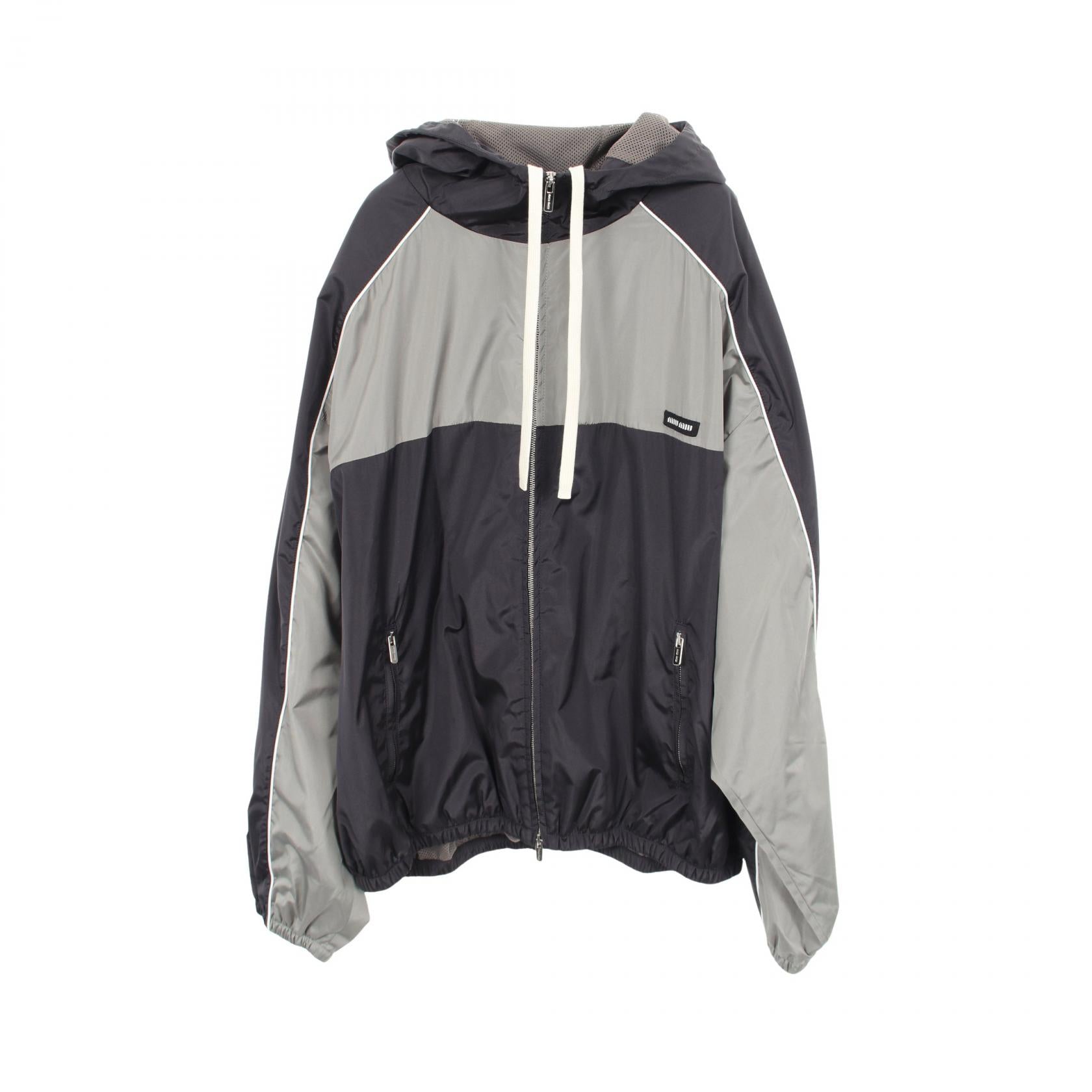 Miu Miu Technical Silk Zip Jacket