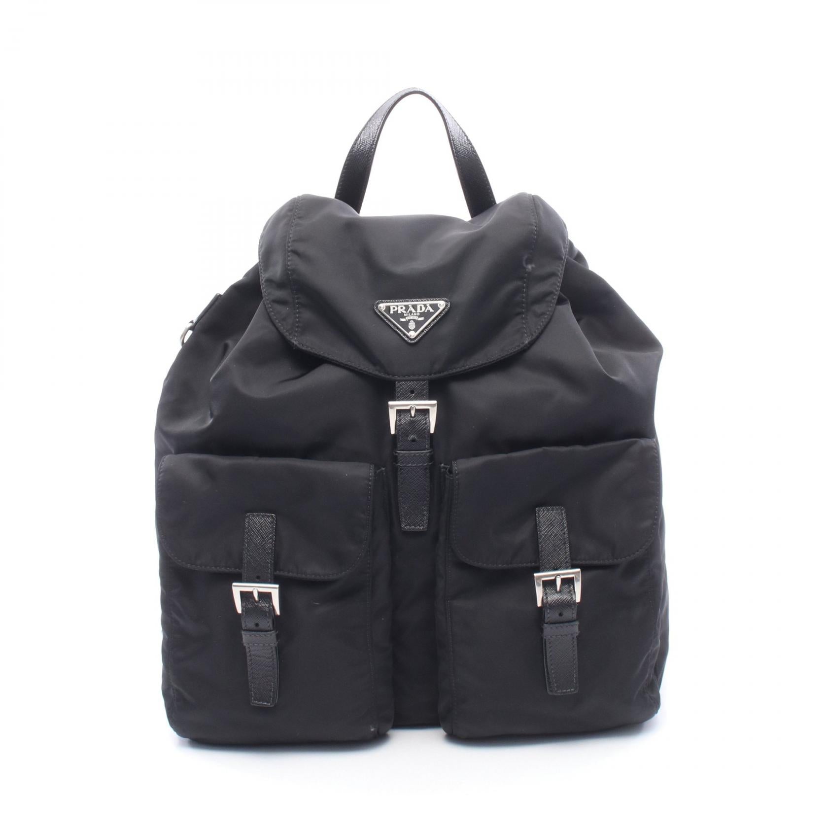 PRADA Re-Nylon Leather Backpack