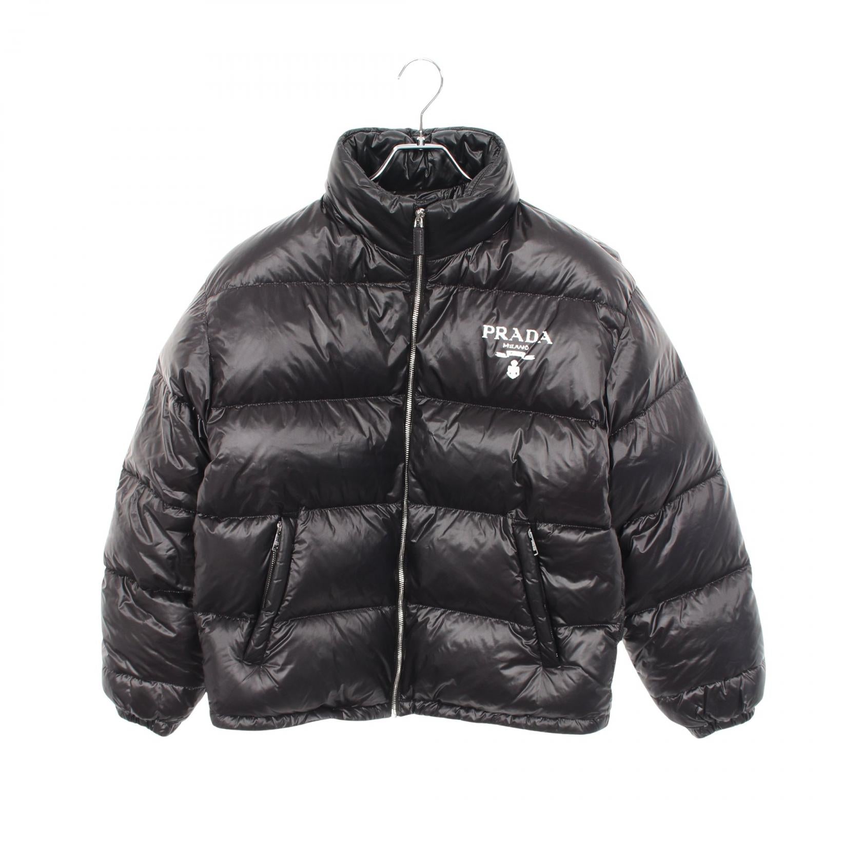 Prada Logo Print Polyamide Down Jacket