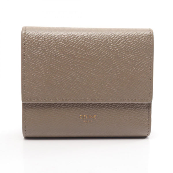 CELINE Small Tri-fold Wallet Leather Wallet