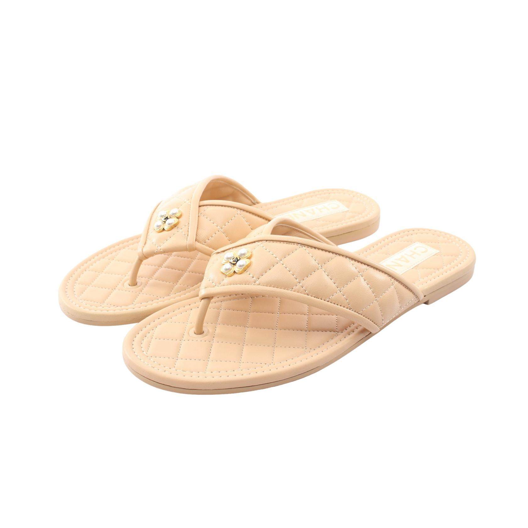 Chanel Leather Sandals