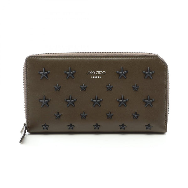 JIMMY CHOO CARNABY Leather Long Wallet