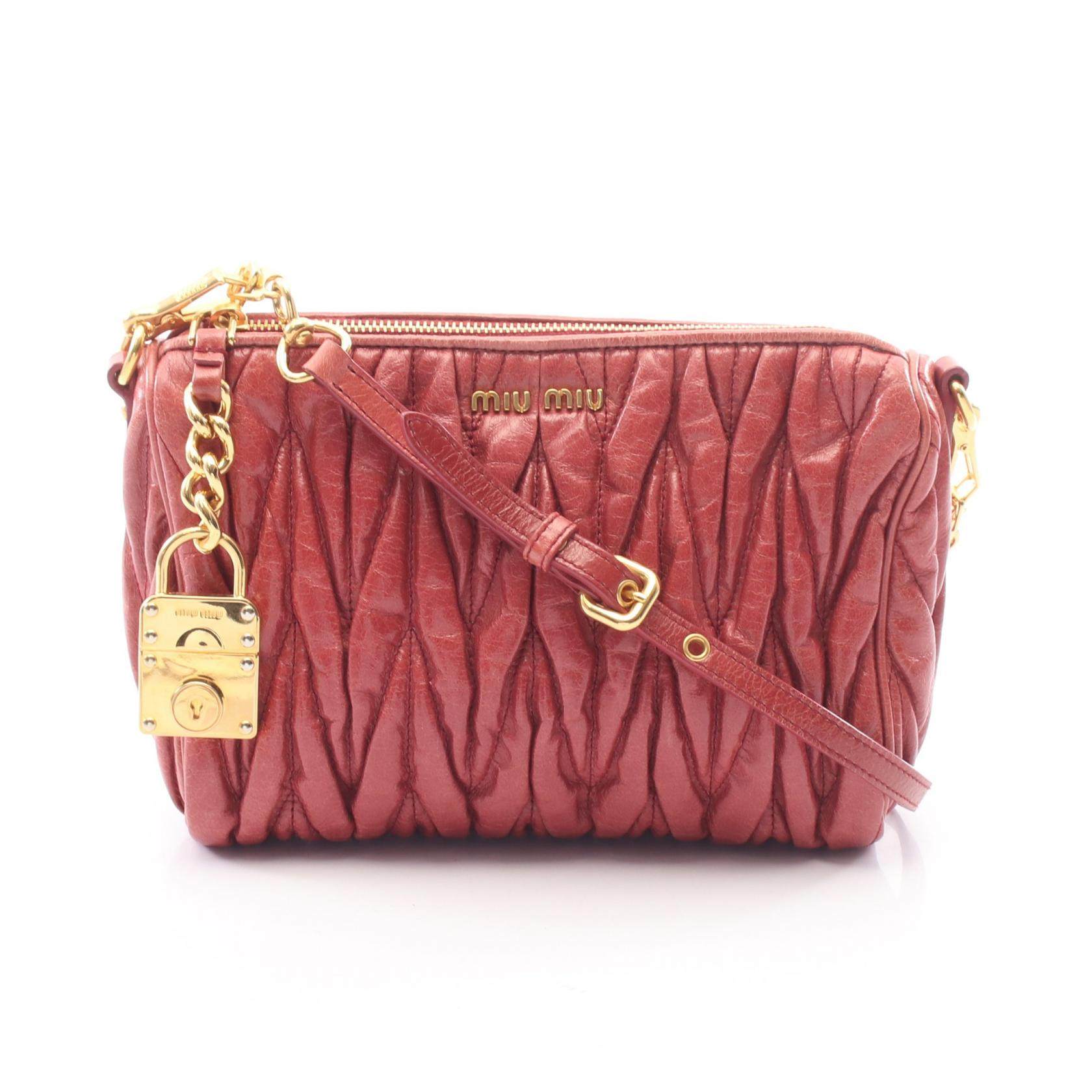 Miu Miu Matelassé Leather Shoulder Bag