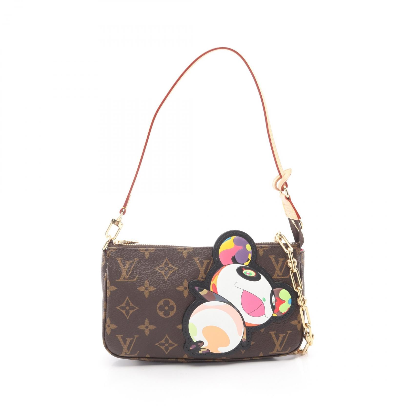 Louis Vuitton Pochette Accessoires Monogram Panda Coated Canvas Handbag