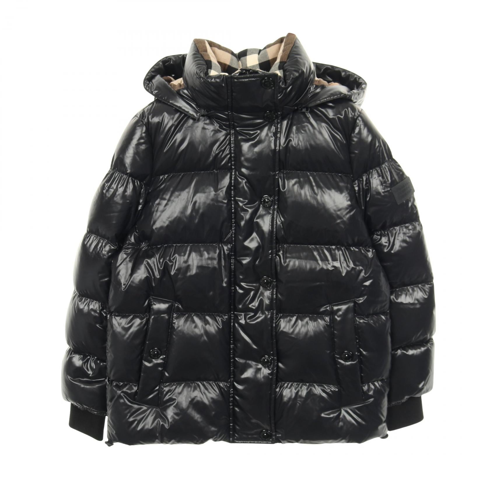 Burberry Detachable Logo Applique Nylon Down Jacket