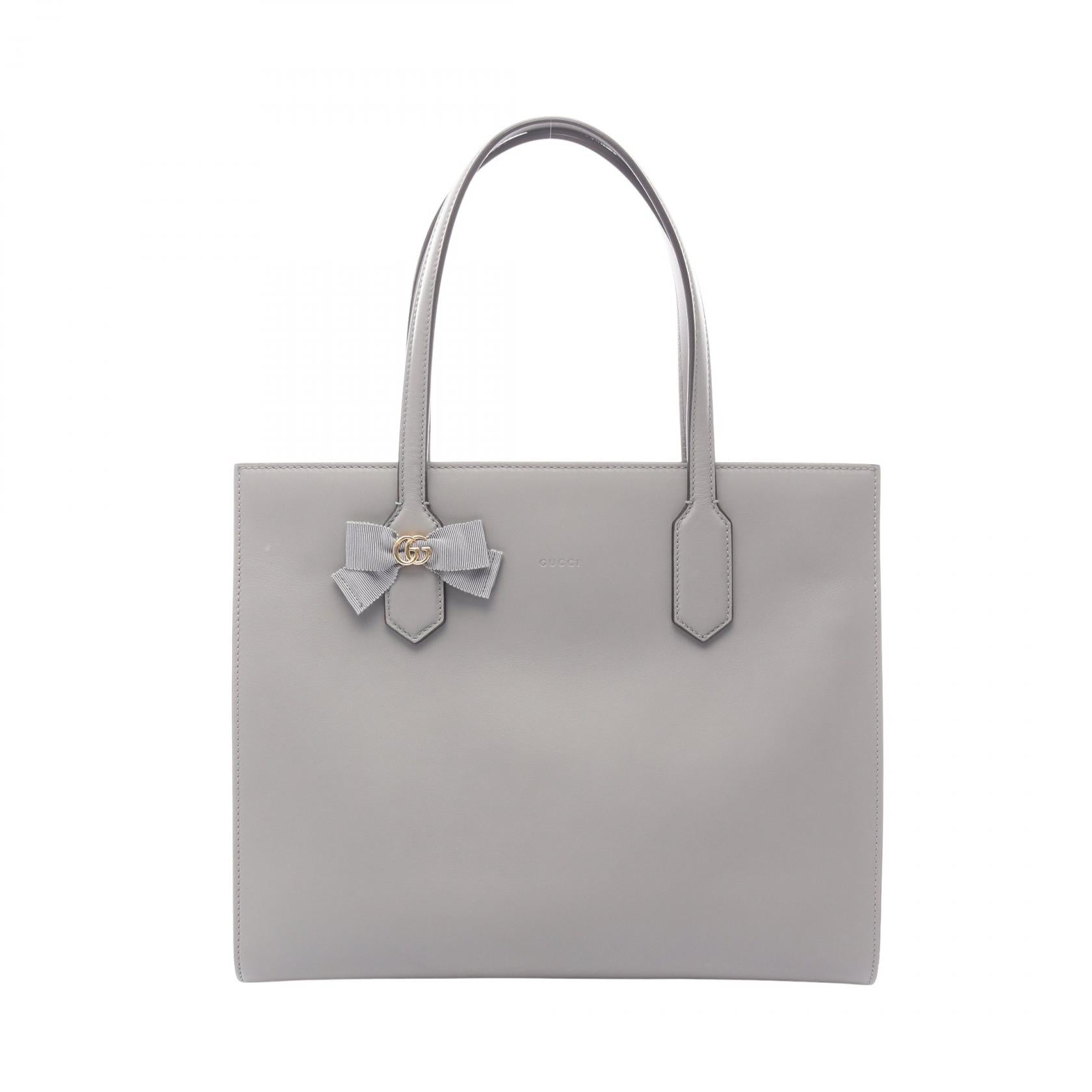Gucci GG Ribbon Leather Tote Bag
