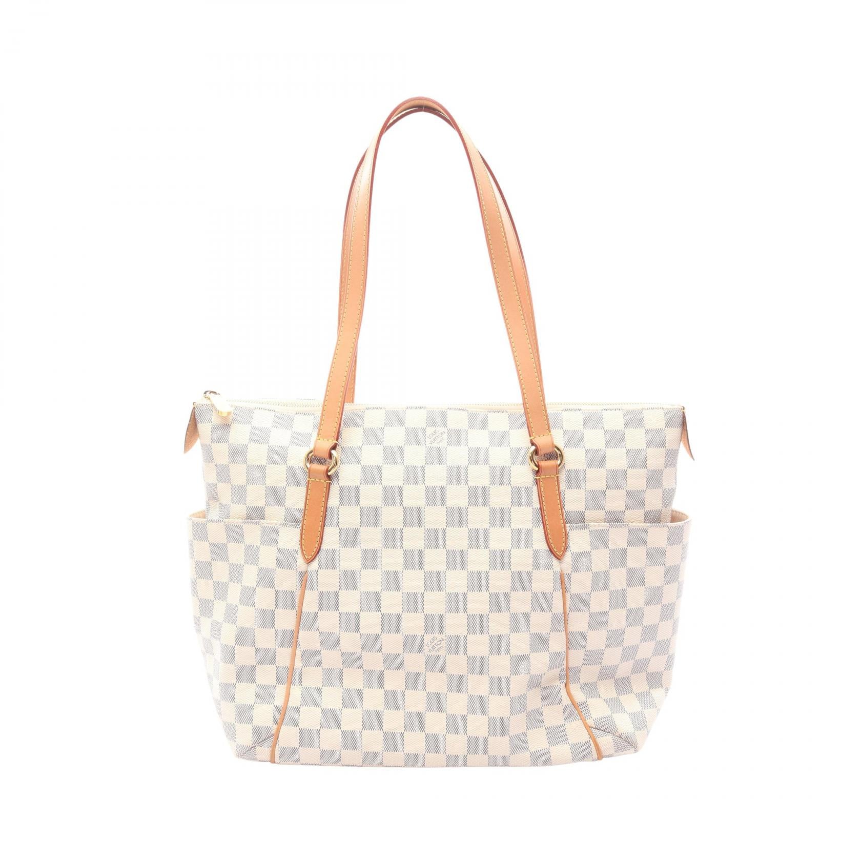 Louis Vuitton Totally Damier Azur Coated Canvas Tote Bag
