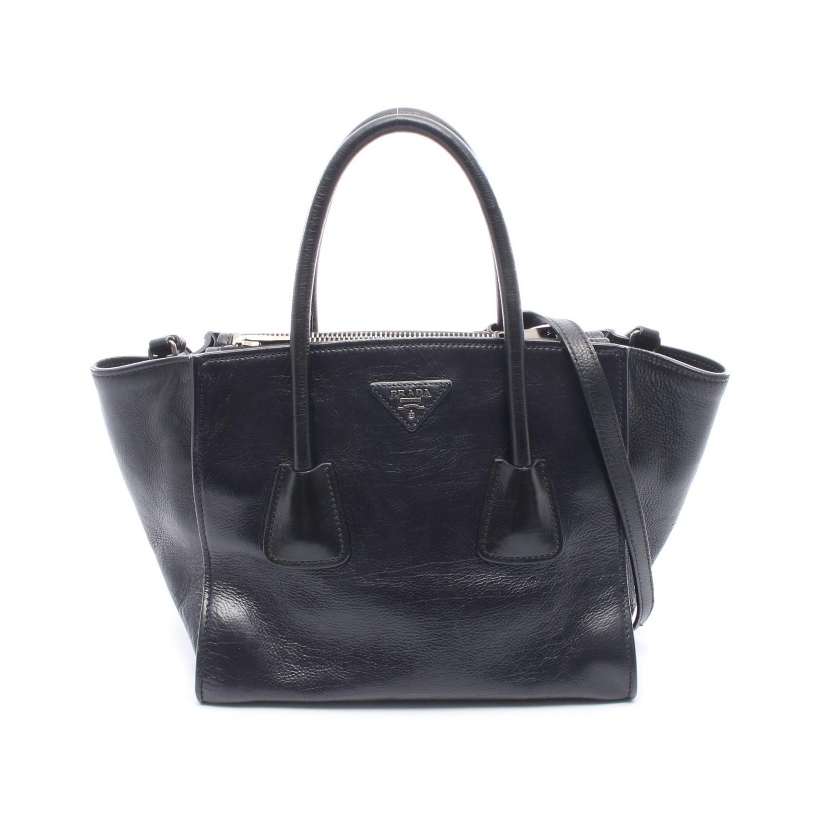 Prada GLACE'CALF Leather 2way Handbag