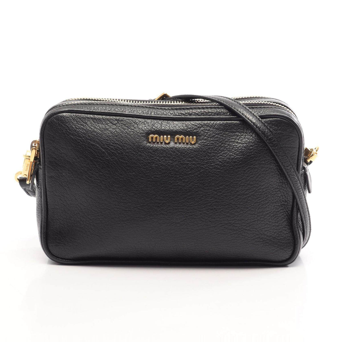 Miu Miu Madras Leather Shoulder Bag