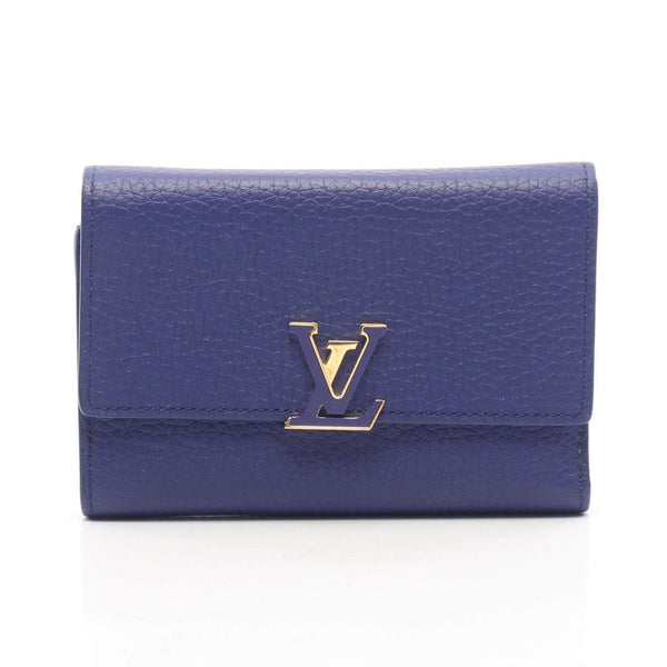 Louis Vuitton Portefeuille Capucines Compact Taurillon Leather Wallet