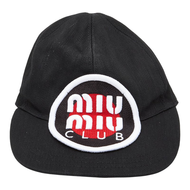 Miu Miu Embroidered Cotton Baseball Cap
