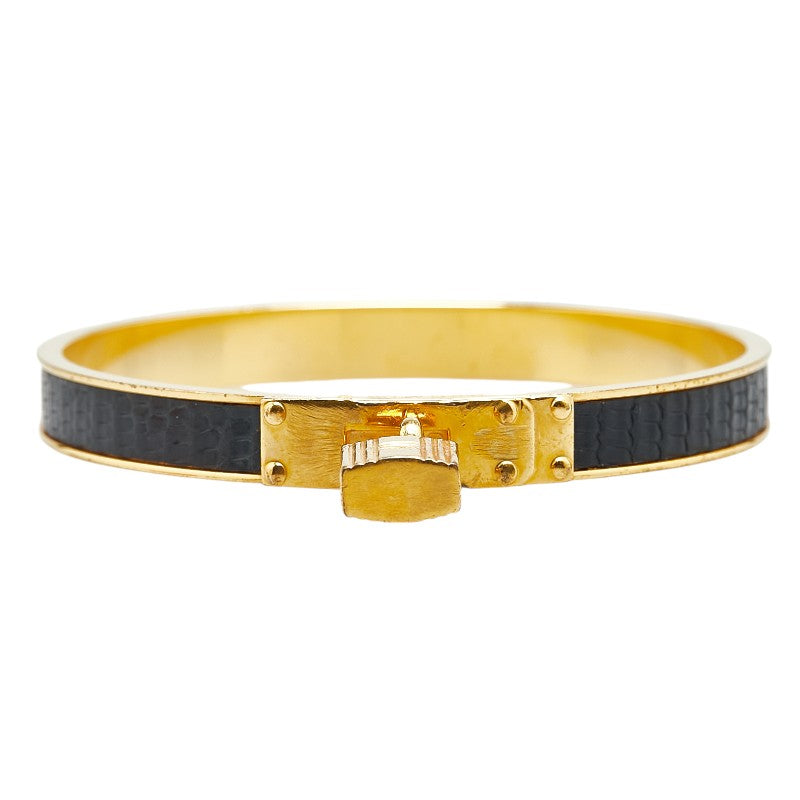 Hermes Kelly Bangle Gold Black