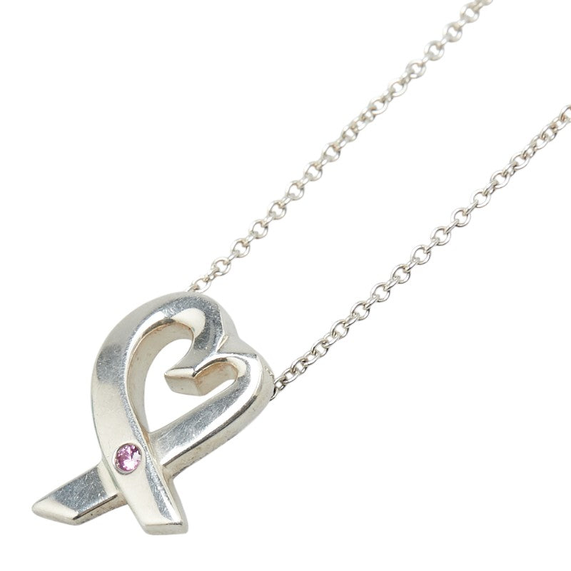 Tiffany & Co. Paloma Picasso Loving Heart Silver Necklace