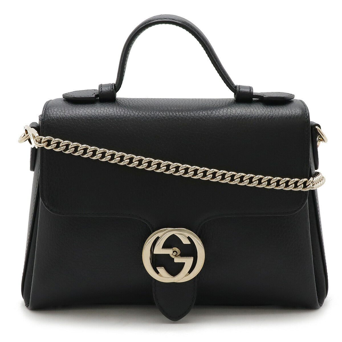 Gucci Interlocking G Leather 2way Handbag