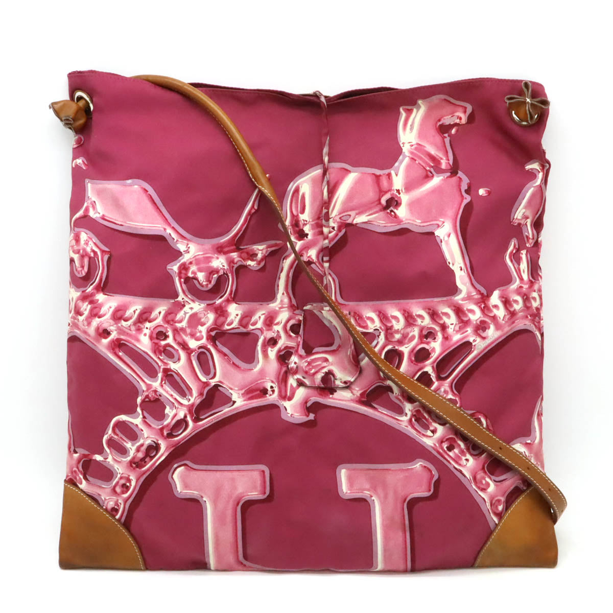 Hermès Silky City MM Silk Vau Barenia Shoulder Bag