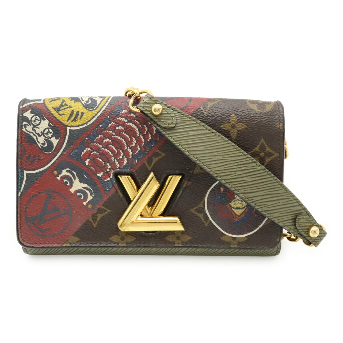 Louis Vuitton Twist Monogram Epi Chain Long Wallet