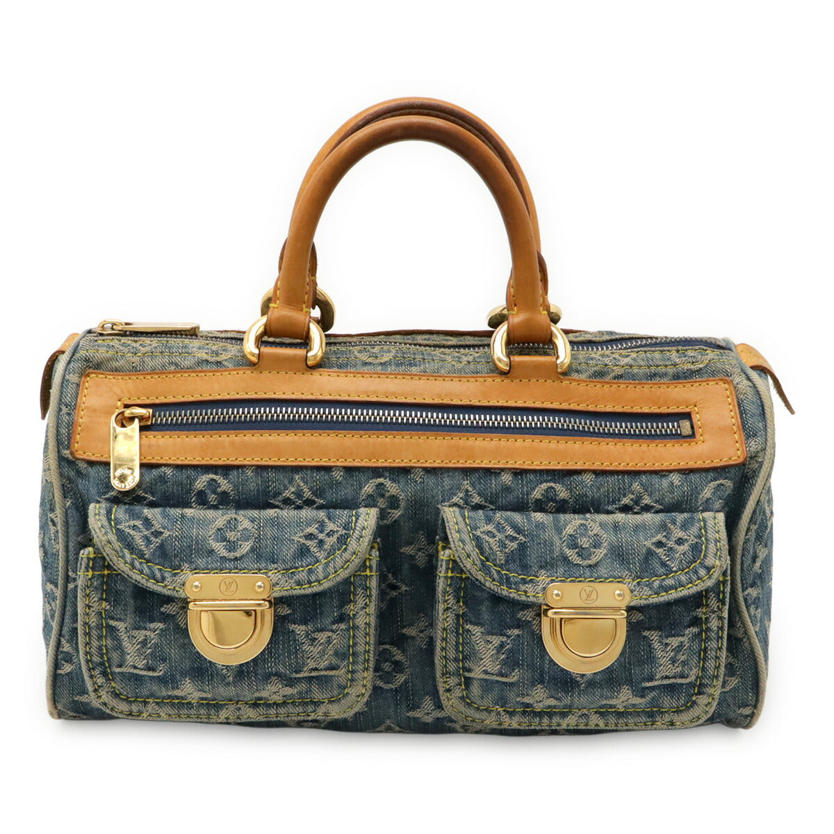 Louis Vuitton Neo Speedy Monogram Denim Handbag