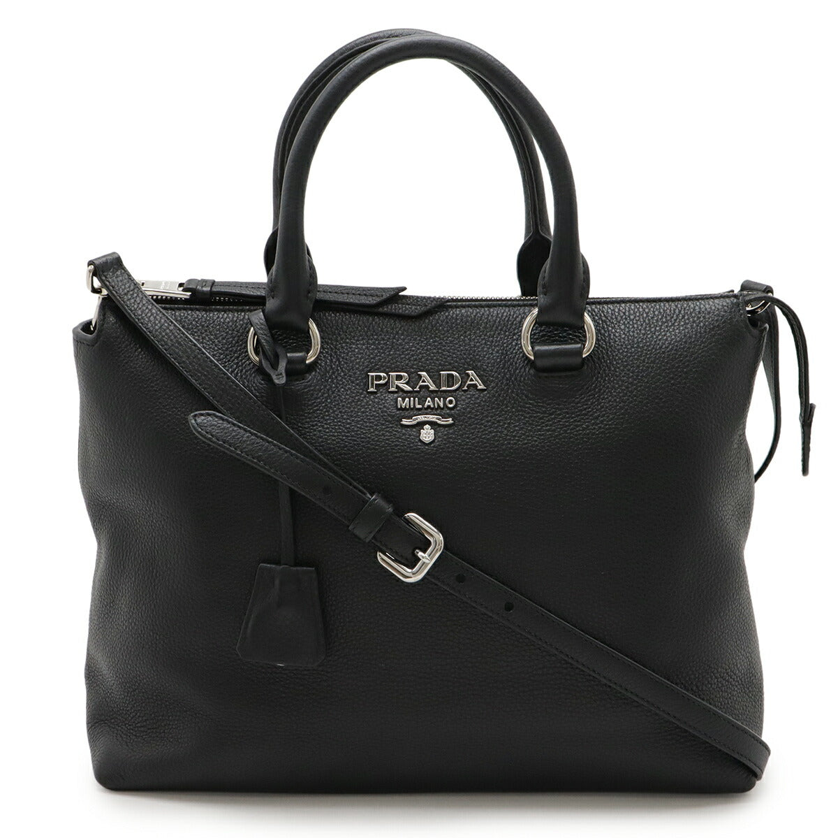 Prada 1BA063 Leather 2way Handbag