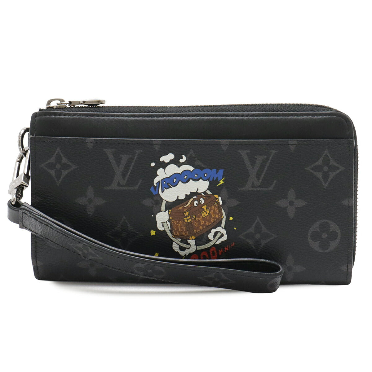 Louis Vuitton Zippy Dragonne Monogram Eclipse Long Wallet