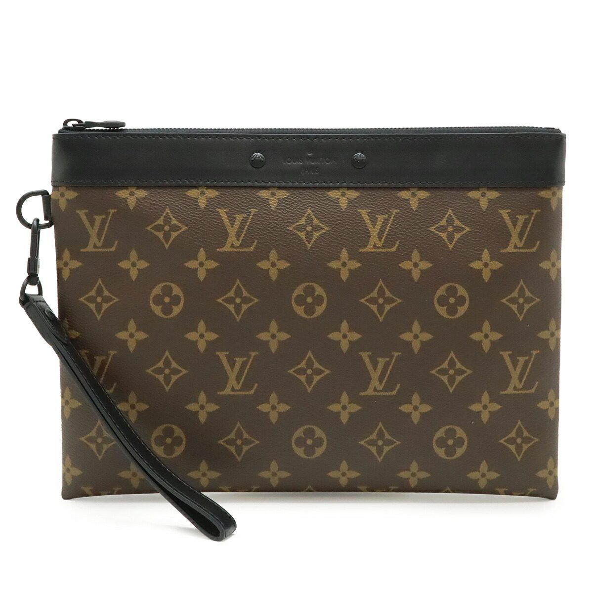 Louis Vuitton Pochette To Go Monogram Eclipse Clutch Bag