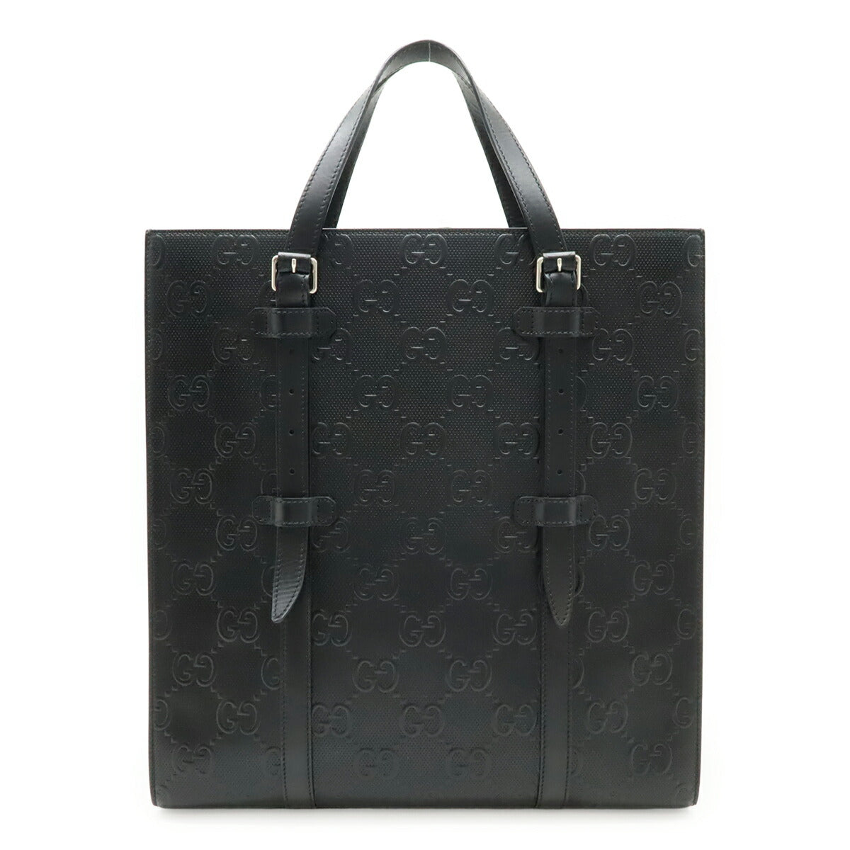 Gucci GG Embossed Leather Tote Bag