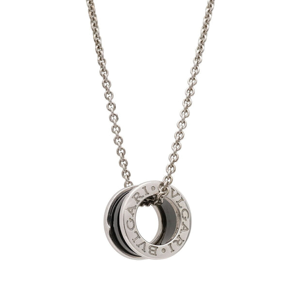 Bvlgari B.zero1 Save the Children Silver Black Ceramic Necklace